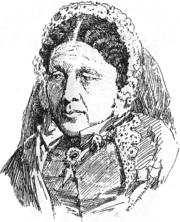 Sketch of Mary Seacole by Crimean war artist William Simpson (1823–1899). c.1855