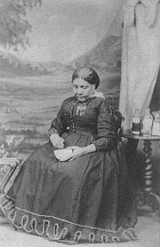 The only known photograph of Mary Seacole, taken for a carte de visite by Maull & Company in London in c.1873.