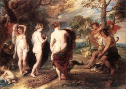 The Judgement of Paris, Peter Paul Rubens, ca 1636 (National Gallery, London)