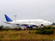 Three Dreamlifter 747s are used to transport 787 fuselage sections.