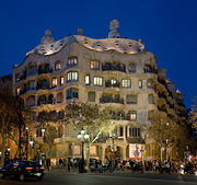 The Casa Milà, in the Eixample, Barcelona.