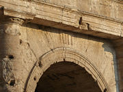 Entrance LII of the Colosseum, with Roman numerals still visible
