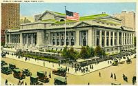 23 May: New York Public Library dedication ceremony held.