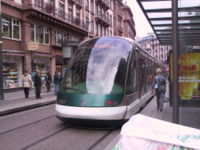 tram in Strasbourg, 2004.
