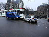 Tram accident in Amsterdam
