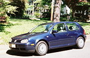 The 2000 Volkswagen Golf GL, in North American form.