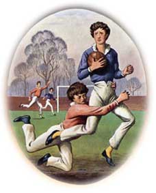 Webb-Ellis at Rugby, 1823.