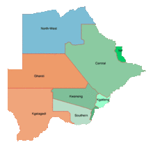Districts of Botswana