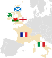 The locations of the Six Nations participants.
