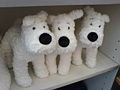 Soft toy versions of Snowy (Milou)