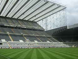 St. James' Park in 2007, looking at the Leazes End (officially the Sir John Hall Stand)