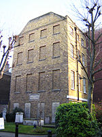John Wesley's house on City Road, London. (January 2006)