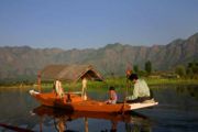 Tourism is one of the main sources of income for vast sections of the Kashmiri population. However, the tourism industry in Kashmir was badly hit after insurgency intensified in 1989. Shown here is the famous Dal Lake in Srinagar.