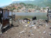 Waste dumping in a slum of Cap-Haitien