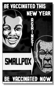 Poster for vaccination against smallpox.