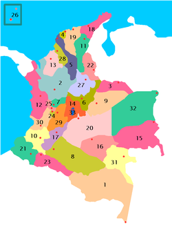 Departments of Colombia.