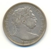 Half-Crown coin of George III, 1816. Click for notes.