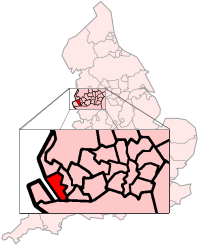Location within England