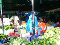 Typical Maldives market