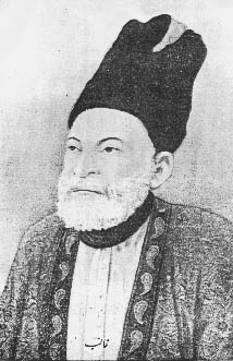 Mirza Ghalib (1796–1869), a respected poet of Urdu.