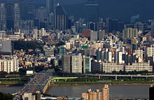 A part view of Southern Seoul.