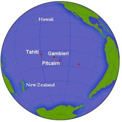 Tahiti & Pitcairn Island are sighted.