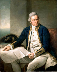 Portrait of Captain James Cook, by Nathaniel Dance