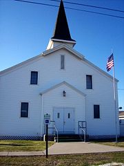 Rural Baptist church in Port O'Connor, Texas