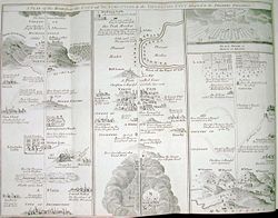 A map of the places Pilgrim travels through on his progress; a fold-out map from an edition printed in England in 1778