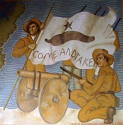 October 2: "Come and take it" - slogan of the Texas Revolution.