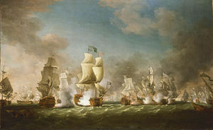 The Battle of Cape Passaro, 11 August 1718.