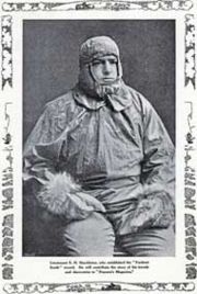 Ernest Shackleton in a publicity photo taken before the 1907–09 Nimrod Antarctic expedition