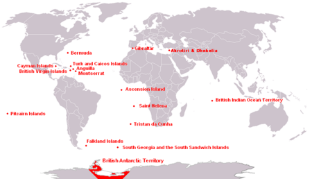 The remaining overseas territories