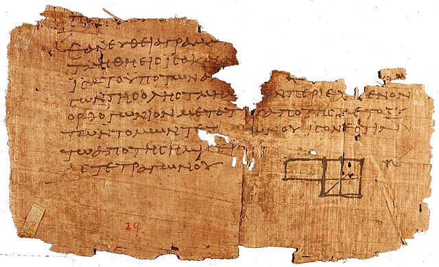 Image:Oxyrhynchus papyrus with Euclid's Elements.jpg