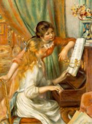 Girls at the Piano, 1892, by Pierre-Auguste Renoir,  Musée d'Orsay, Paris.