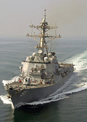 USS Winston S.Churchill, a US Navy Arleigh Burke-class destroyer