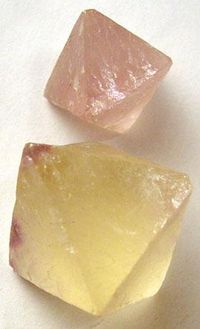 Fluorite (CaF2) crystals
