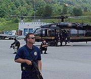 Prisoner transport by the United States Marshals Service.