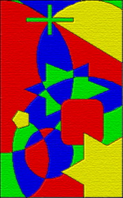 A map illustrating the Four Color Theorem