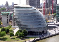 The Greater London Authority is based in City Hall