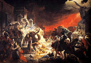 The Last Day of Pompeii was first exhibited in 1833.