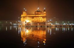 The Harimandir Sahib, known popularly as the Golden Temple, is a sacred shrine for Sikhs.