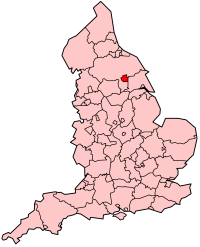 York shown within England
