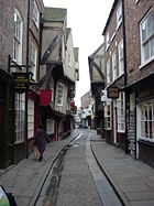 "The Shambles," a medieval street in York