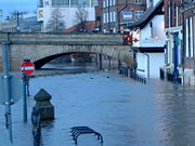 The King's Arms pub during floods