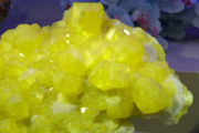 Sulfur crystal from Agrigento, Sicily.