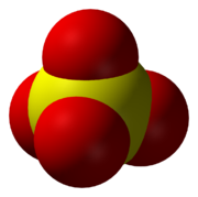 The sulfate anion, SO42−