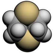 An organic sulfur compound, dithiane.