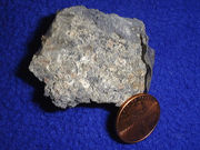 Silver ore (Lincoln cent is shown for scale)