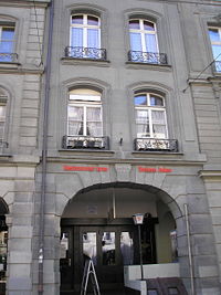The 'Einsteinhaus' in Berne where Einstein lived with Mileva on the first floor during his Annus Mirabilis